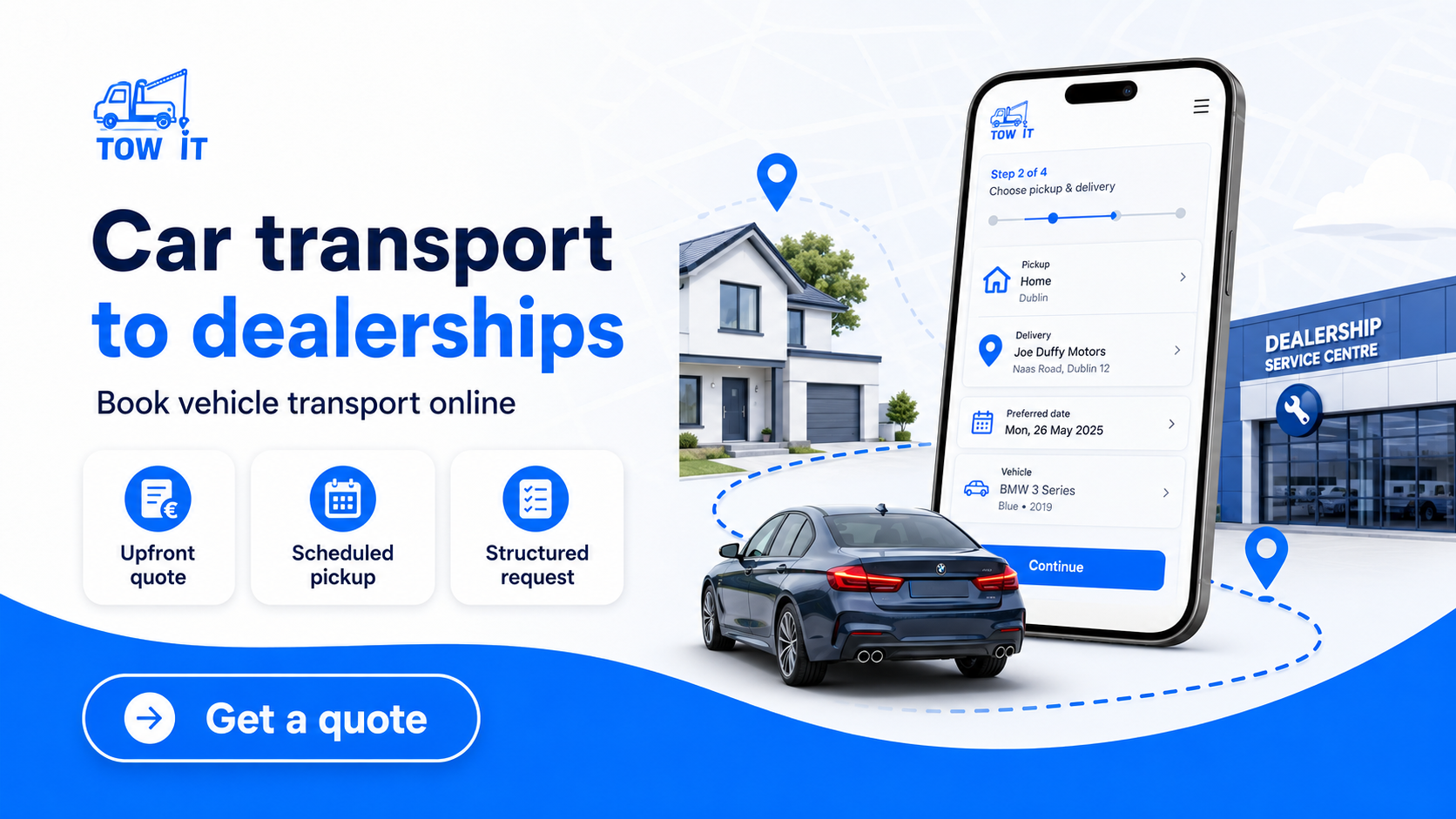Scheduled Vehicle Transport in Ireland | Tow It Platform for Planned Vehicle Movements